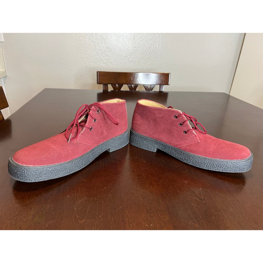 Players Men's Chukka Boots Burgundy ~ Size 10